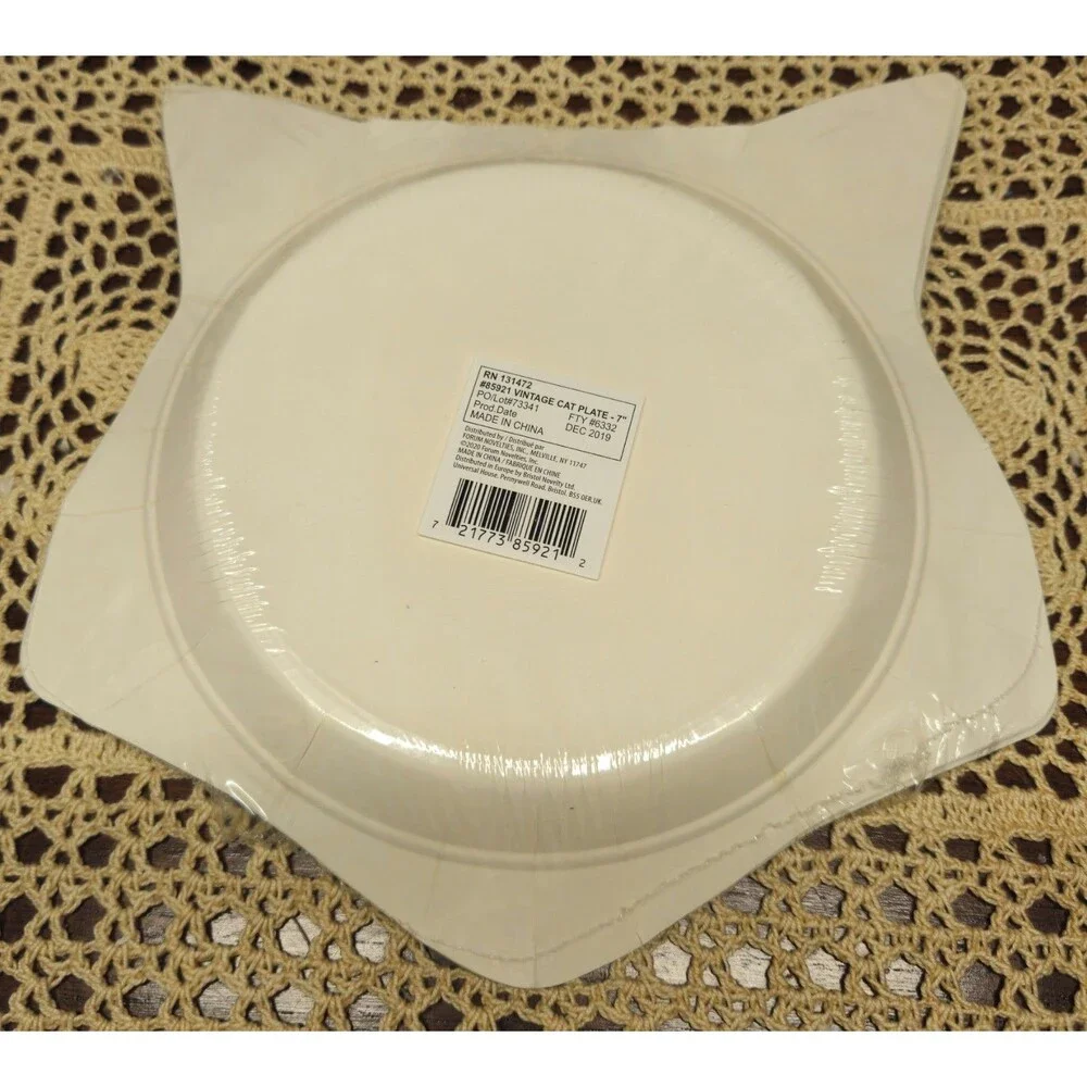 Various Vintage Style & Sizes of Halloween Paper Party Plates (64 Pieces)